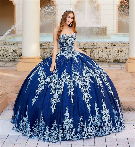 2020 Sweetheart Blue Ball Gown Quinceanera Dresses With Appliqued Beads