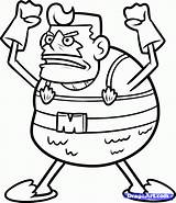 Spongebob Mermaid Man Draw Drawing Boy Barnacle Squarepants Step Coloring Characters Nickelodeon Cartoon Drawings Easy Sheet Kids Pages Cliparts Clipart sketch template
