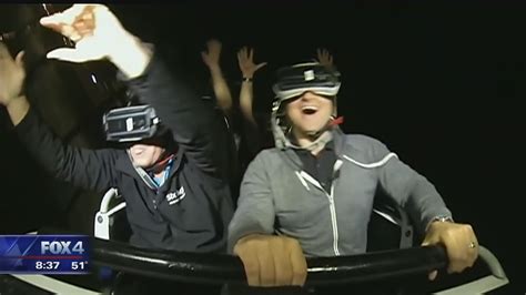 Six Flags Adds Virtual Reality To Roller Coaster Youtube