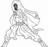 Coloring Pages Wars Star Darth Maul Getcolorings sketch template