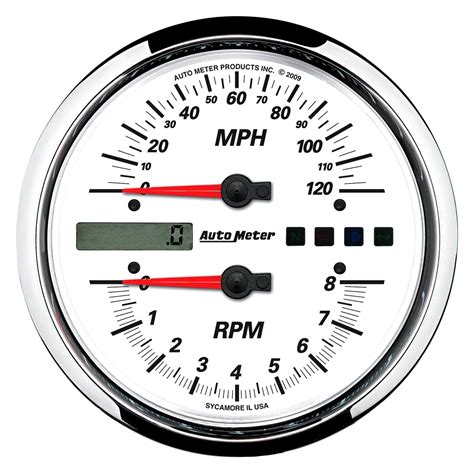 auto meter  pro cycle series   tachometerspeedometer gauge  rpm mph