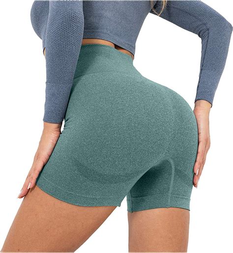 thatso high waisted yoga shorts  women seamless butt lifting