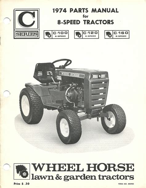wheel horse tractor parts list manual  spd       series diagram ebay