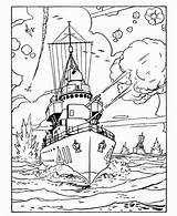 Coloring Pages Army Navy Battleship Printable Forces Armed Kids Drawing Adult Coloring4free Colouring Anchor Sheets Sheet Military Color Drawings Books sketch template