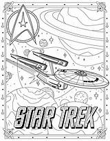 Trek Star Coloring Pages Book Kids Stitch Cross Neocoloring sketch template