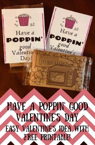poppin good valentines day easy  minute printable