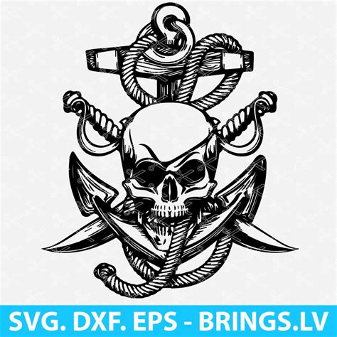 pirate anchors svg ships anchor  pirate svg png dxf eps