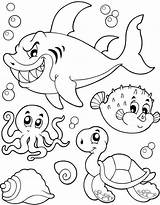 Zeedieren Wassertiere Downloaden sketch template