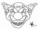 Coloring Clown Scary Clowns Pages Evil Drawing Getdrawings Color sketch template