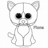Beanie Boos Fiona Ty Plushy Xcolorings sketch template