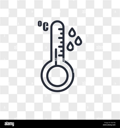 temperature sensor vector icon isolated  transparent background temperature sensor logo