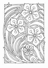 Coloring Pattern Floral Kleurplaat Pages Adults Patterns Folk Printable Colouring Color Edupics Printables Therapy Coloriage Print Large Cool Blumenmuster Kleuren sketch template