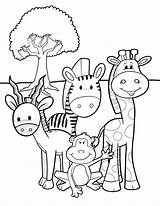 Jungle Coloring Pages Kids Printable Getcolorings Ingenious Print sketch template