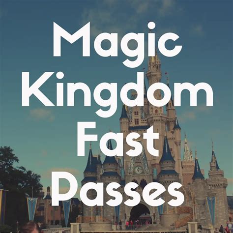 magic kingdom fast passes countdown  magic