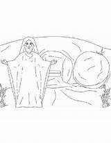 Jesus Tomb Coloring Getcolorings Easter Color sketch template