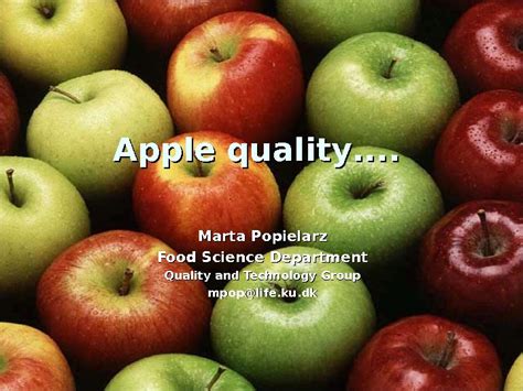 apple quality