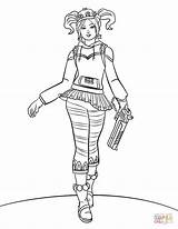 Fortnite Zoey Kolorowanki Garena sketch template