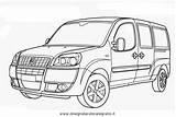 Fiat Doblo Mezzi Trasporto Autos2 Transportmittel Malvorlage sketch template