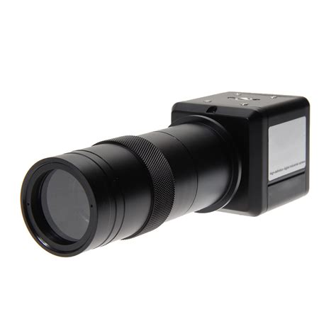 high resolution  digital industrial microscope camera bnc av tv video zoom  mount lens