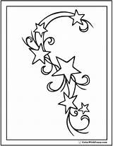 Coloring Star Pages Stars Printable Swirled Six sketch template