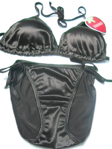 fashion care 2u s049 sexy dark brown halter metallic light surface bikini swimwear 2pcs set