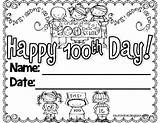 100th Coloring School Pages Students sketch template