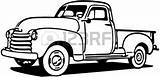 Truck Old Chevy Vintage Coloring Pages Pickup Trucks Choose Board Silhouette sketch template