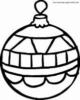 Christmas Coloring Pages Ornament Color Kids Sheets Holiday Ornaments Bauble Printable Clipart Sheet Season Natal Ball Plate Xmas Balls Clipground sketch template