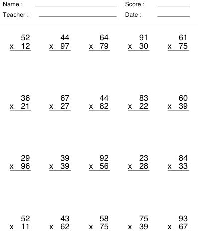 brooks  grade class multiply  digit numbers