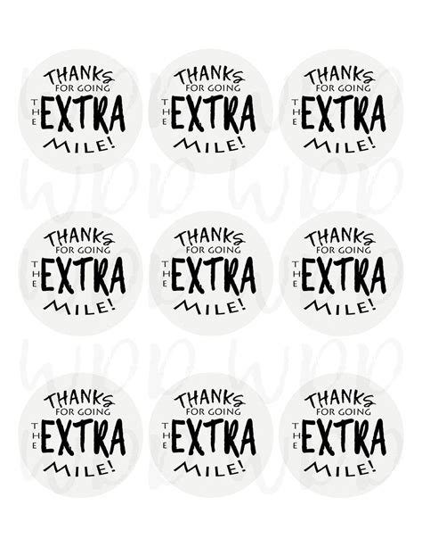 extra mile printable instant  etsy