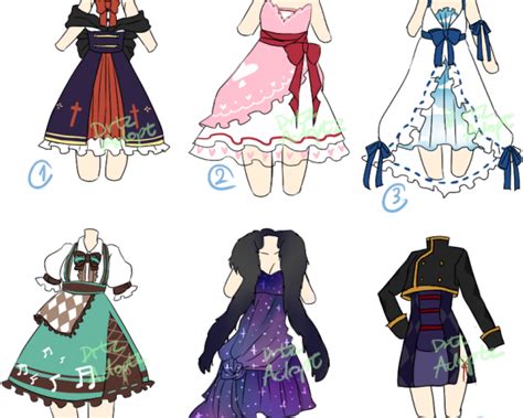 Gown Clipart Anime Dress Anime Clothes Drawing