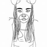 Snapchat Coloring Pages Drawing Filter Outline Template sketch template