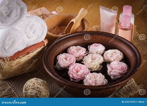 spa  roses stock image image  background manicure