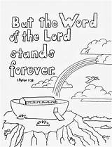 Peter Coloring Pages Bible Color Verse Kids Print Lord School Sunday Psalm Word Ark Children Noah Activities Jesus Christian Sheets sketch template