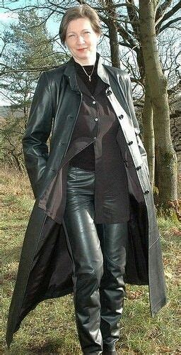 Pin By Ward Turner On George Peel Long Leather Coat Black Leather