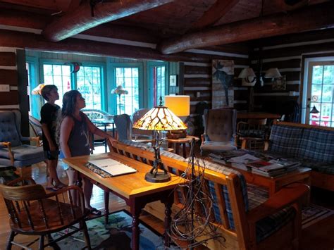 offgrid life log cabin at lake of two rivers algonquin