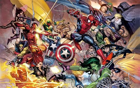 wallpaper anime superhero marvel comics iron man captain america
