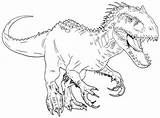 Indoraptor Indominus Coloriage Dinosaure Imprimable Coloration Aplemontbasket sketch template