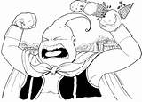 Buu Coloring Kid Pages Majin Dbz Comments Library Clipart Cartoon sketch template