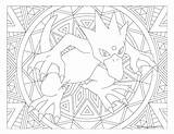 Mandala Golduck Coloriage Windingpathsart Mankey sketch template