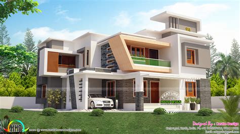 superb  contemporary modern home kerala home design  floor