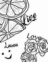 Laugh Live Pages Coloring Printable Template sketch template