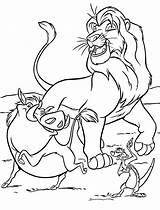 Coloring Pumbaa Timon Pages Disney Simba Walt Fanpop Characters sketch template