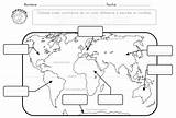 Continentes Mapa Mundi Sponsored sketch template