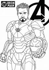 Iron Man Coloring Pages Print Easy Avengers Colouring Drawing Printable Marvel Tulamama Kids sketch template