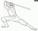 Katana Luta Kleurplaten Sword Lotta Kampf Ninjas Lluita Strijd Lucha Designlooter Stampare sketch template