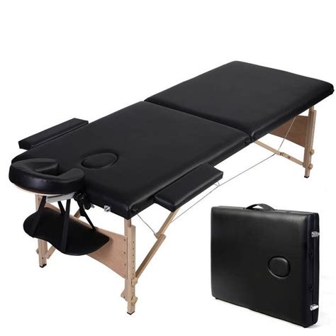 Shop Giantex Black 84 L Folded Portable Massage Table