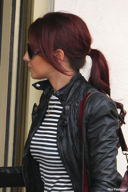 First Look Cheryl Cole S New Red Hair