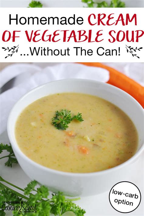 homemade cream of vegetable soup without the can low carb