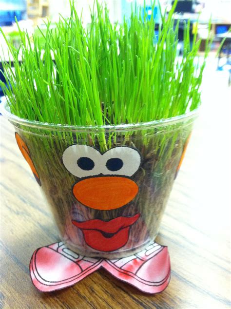 grass heads holiday projects projects  kids crafts  kids